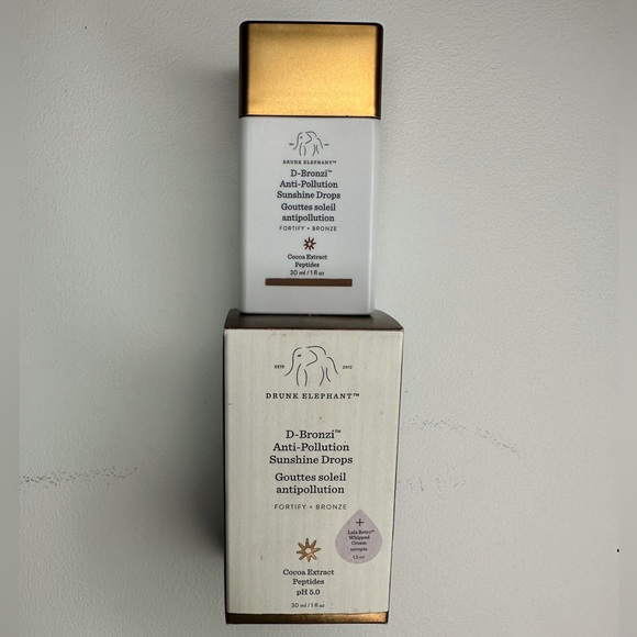 Drunk Elephant Makeup Drunk Elephant Bronzing Drops Full Bottle Comes With Lala Retro Cream